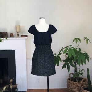 JCrew Dress blue top wool skirt, 0